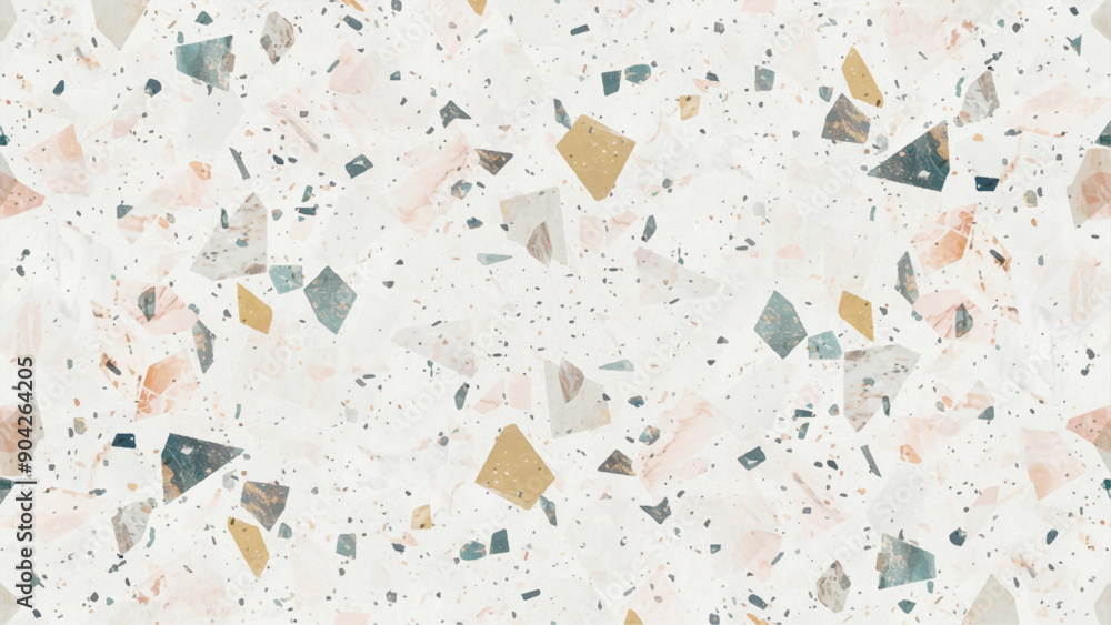 Fototapeta premium Colorful mosaic stones background, terrazzo marble texture, White background marble wall texture for design art work