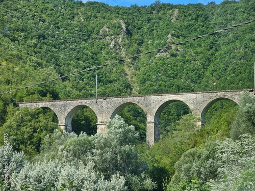 Obraz na płótnie Una Nationalpark Bosnien. Wasserfälle, Kulen Vakuf und Martin Brod w salonie
