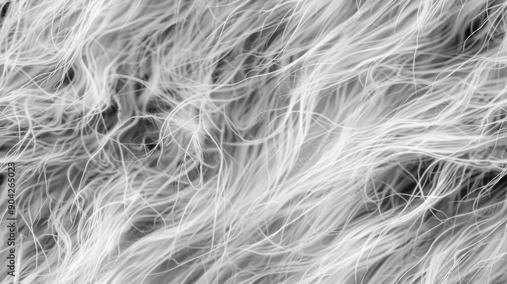 Obraz premium Abstract White Fur Texture.