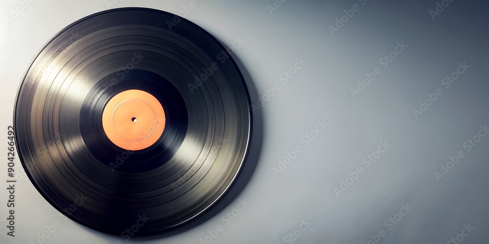 Fototapeta premium Schallplatte Vinyl Schellack Vinylscheibe Scheibe Platte AI-Created Content