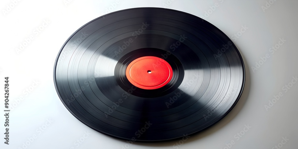 Obraz premium Schallplatte Vinyl Schellack Vinylscheibe Scheibe Platte Generative By AI
