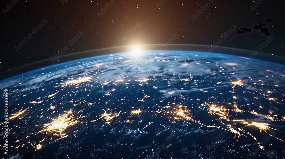 Fototapeta premium global network in the digital world. internet network worldwide