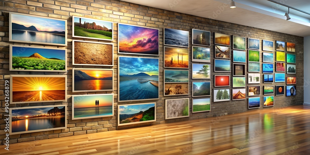 A picture on a wall informative Vibrant engaging AI Generative A picture on a wall informative Vibrant engaging AI Generative