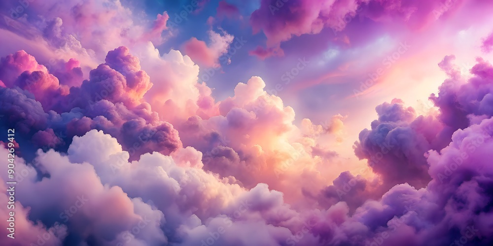 Dreamy Fusion of Pink and Purple Clouds AI-Created Content Dreamy Fusion of Pink and Purple Clouds AI-Created Content