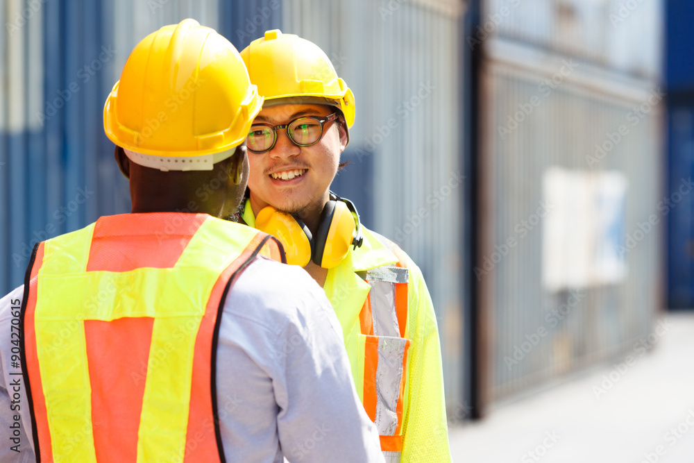 Logistic engineer officers working together. Logistic engineer officers working together.