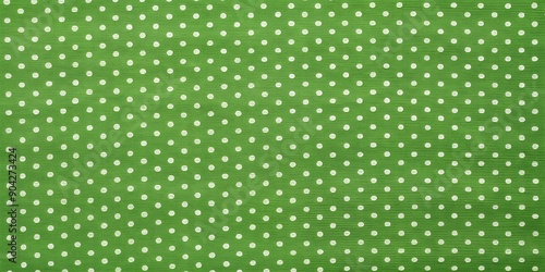 green fabric with white polka dots background Creative AI