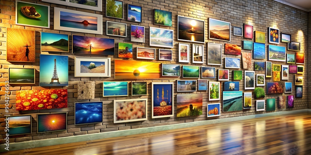 A picture on a wall informative Vibrant engaging AI Generative A picture on a wall informative Vibrant engaging AI Generative