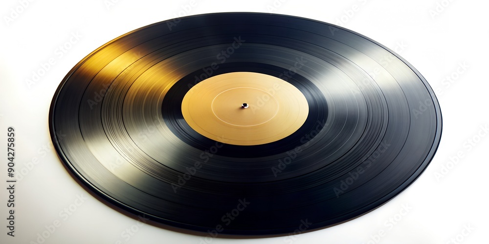 Obraz premium Schallplatte Vinyl Schellack Vinylscheibe Scheibe Platte AI Generative