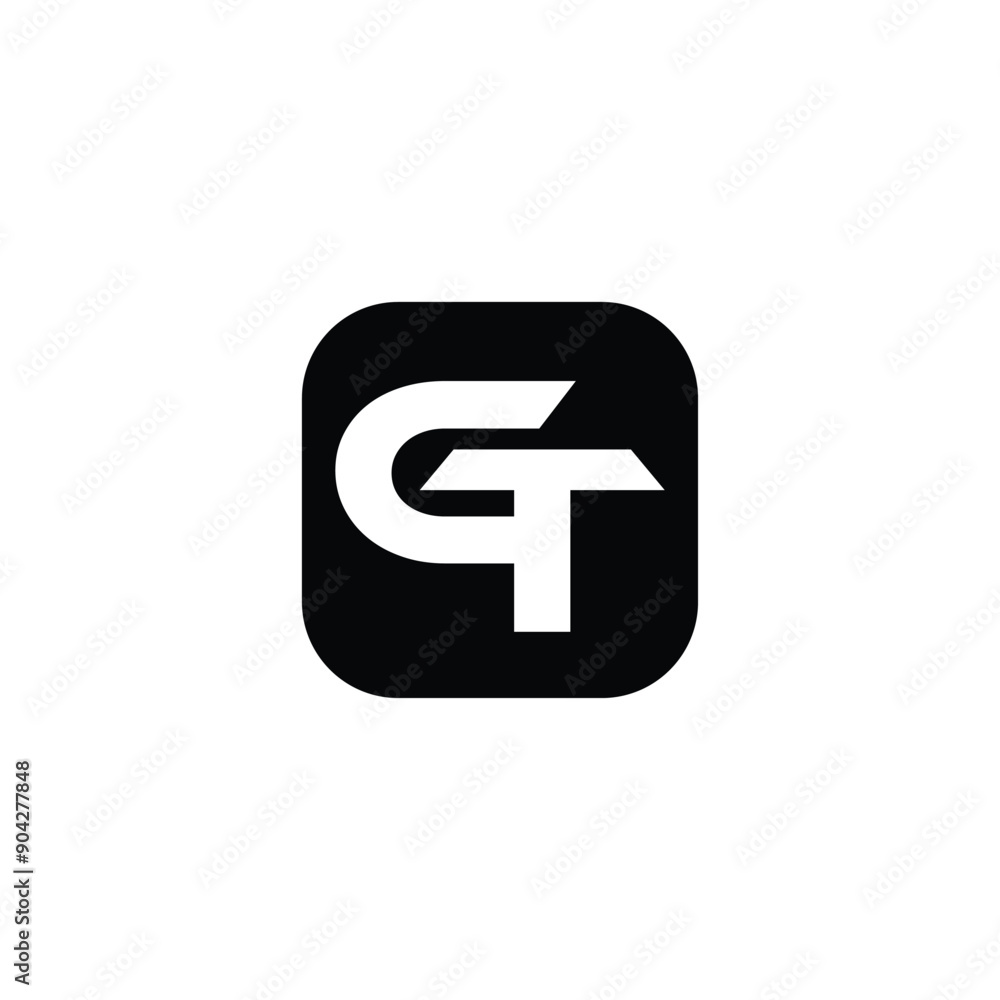 GT monogram logo design vector GT monogram logo design vector