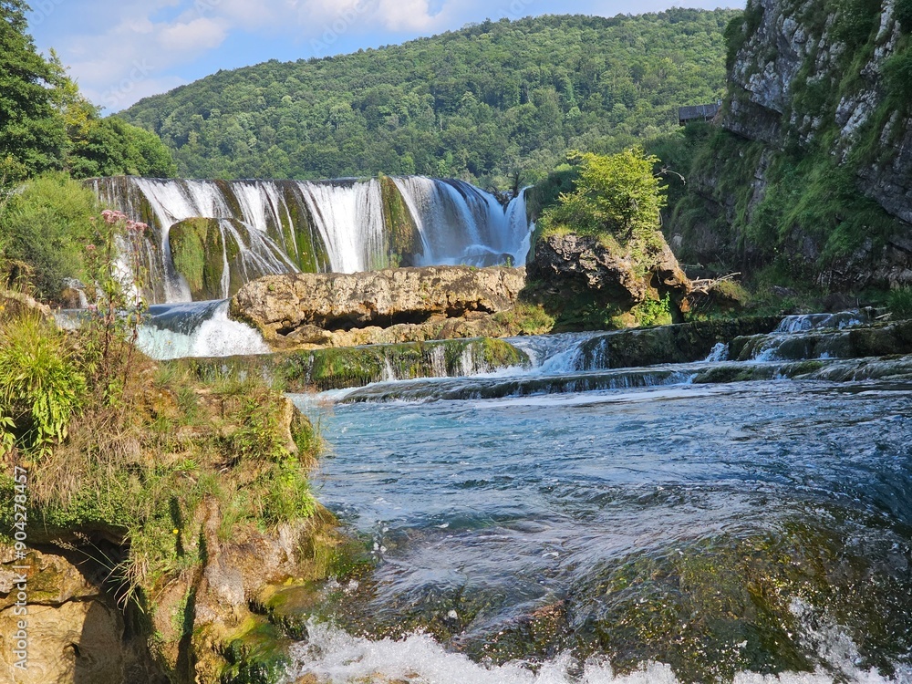 Wasserfall Štrbački buk im Una Nationalpark