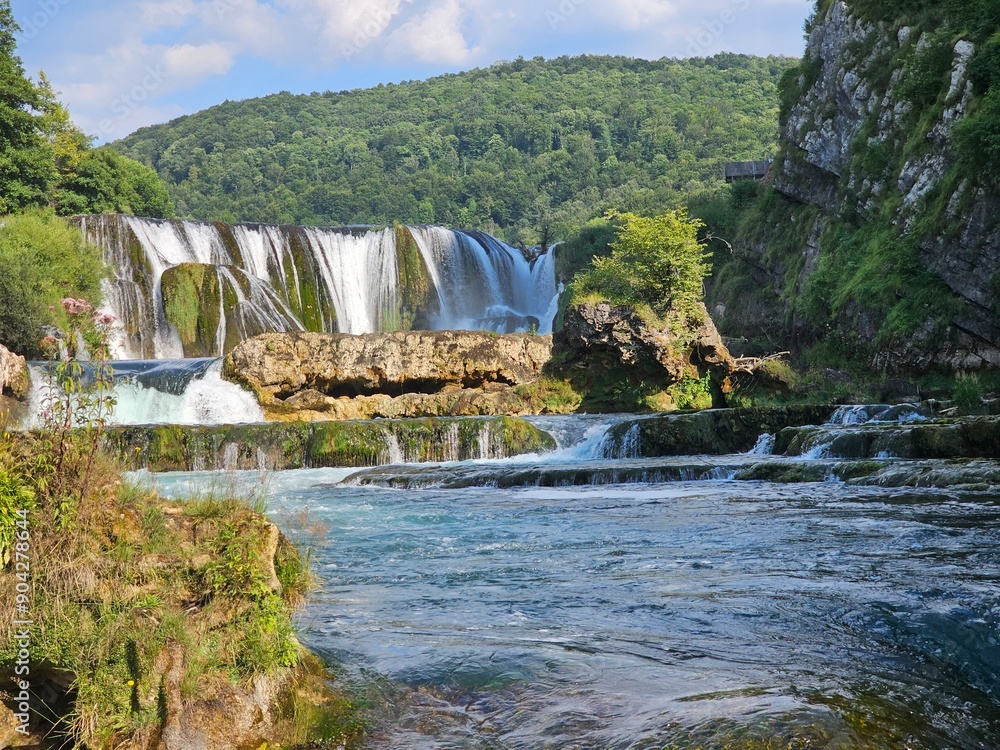 Wasserfall Štrbački buk im Una Nationalpark