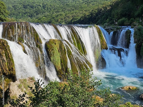 Obraz na płótnie Wasserfall Štrbački buk, Una Nationalpark Bosnien w salonie