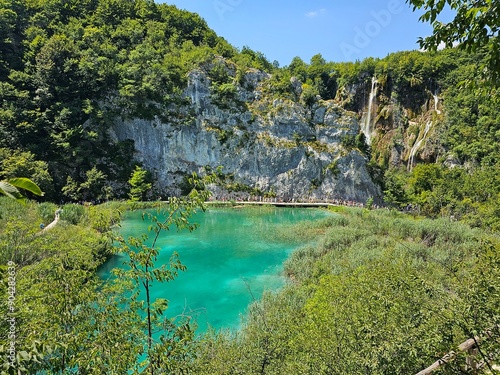 Obraz na płótnie Una Nationalpark Wasserfälle Bosnien w salonie