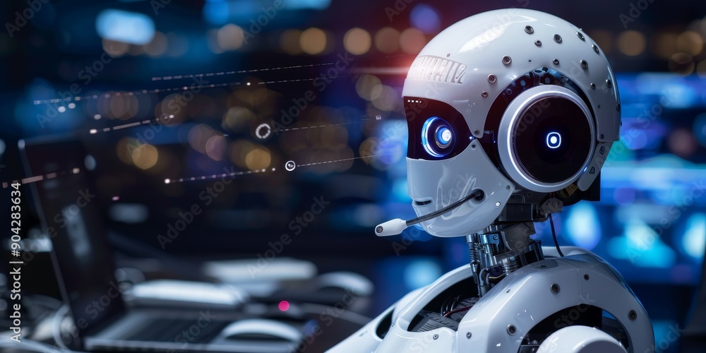 Integration of AI-powered chatbots into customer service platforms, illustrating customer support technology integration Integration of AI-powered chatbots into customer service platforms, illustrating customer support technology integration