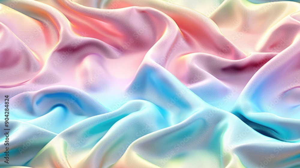 Obraz premium A pastel-colored silk fabri