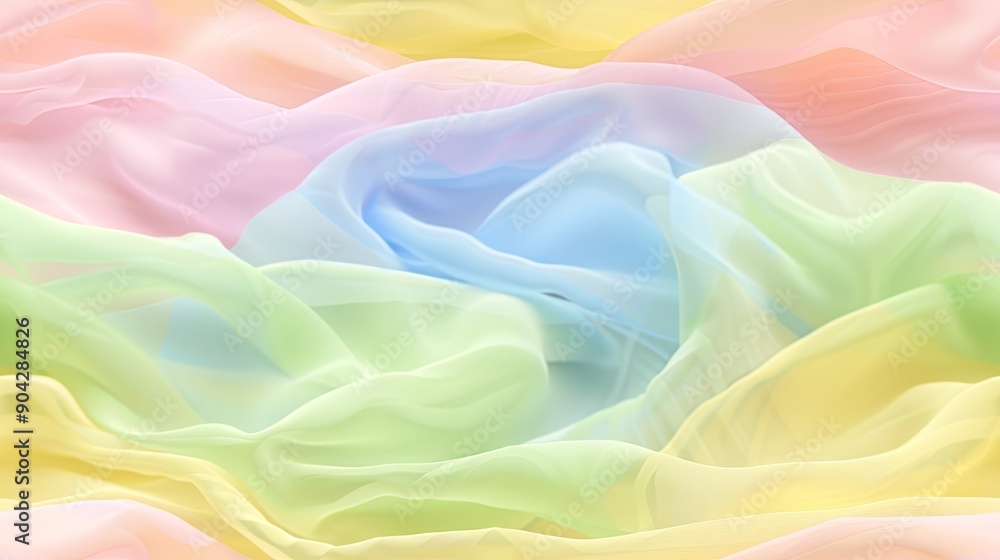 Obraz premium A pastel-colored silk fabric