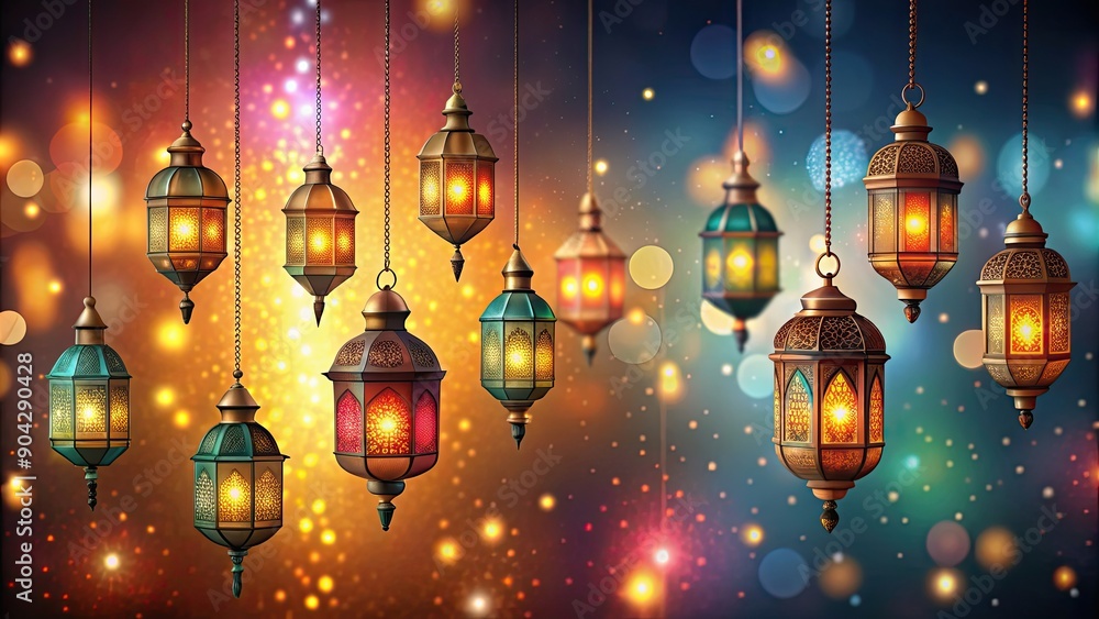 Festive lanterns hanging on background, festive, lanterns, decorations, colorful, celebration, isolated, bright, hanging Festive lanterns hanging on background, festive, lanterns, decorations, colorful, celebration, isolated, bright, hanging