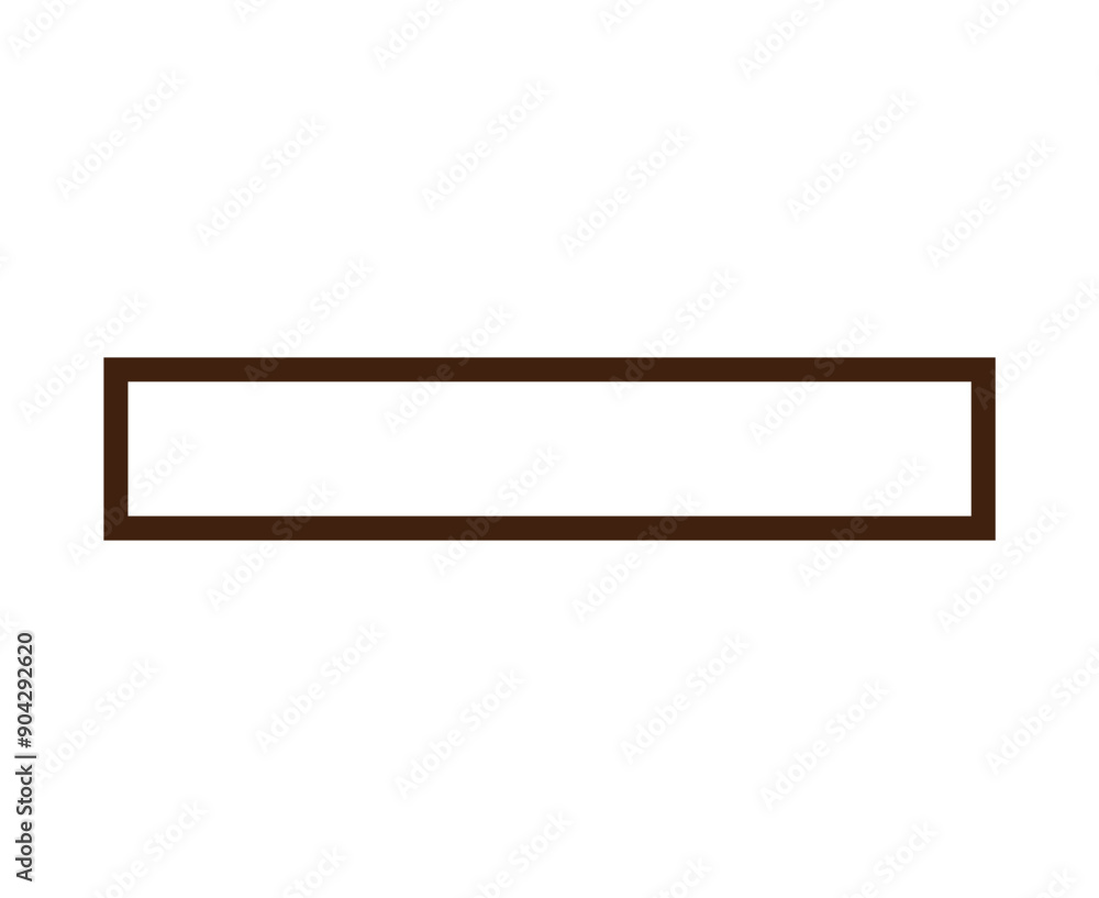 Rectangle Geometric Shape Outline Brown Symbol Element Vector Graphic Design Illustration Rectangle Geometric Shape Outline Brown Symbol Element Vector Graphic Design Illustration
