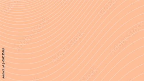 Peach fuzz background with lines forming waves. Movement.