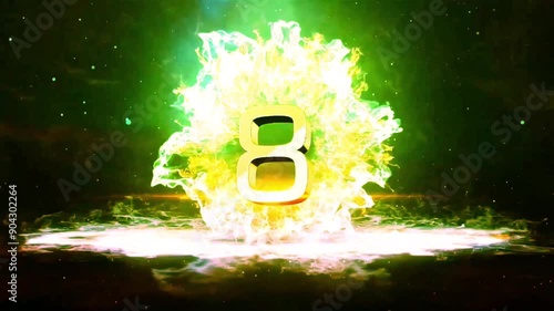 10 seconds countdown animation overlay