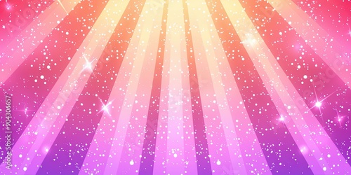 Radiant burst of pink and purple rays creating a stunning starburst effect and a vibrant visual. photo