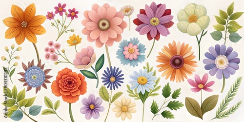 Wallpaper Mural flower and floral elements natural background Torontodigital.ca