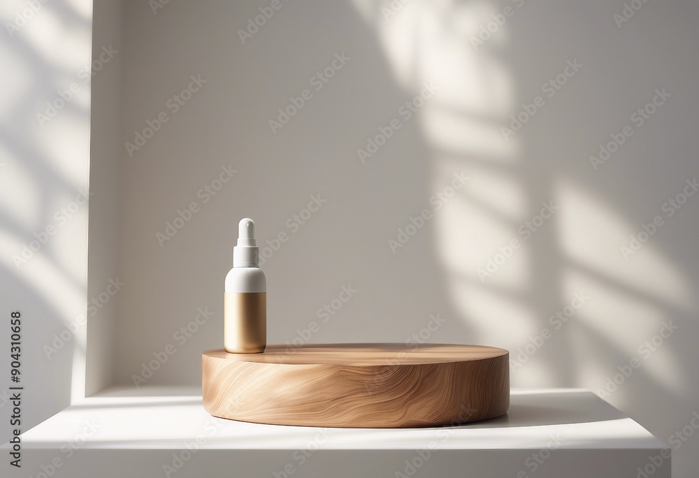 Empty minimal natural wooden table counter podium beautiful wood grain in sunlight shadow on white w Empty minimal natural wooden table counter podium beautiful wood grain in sunlight shadow on white w