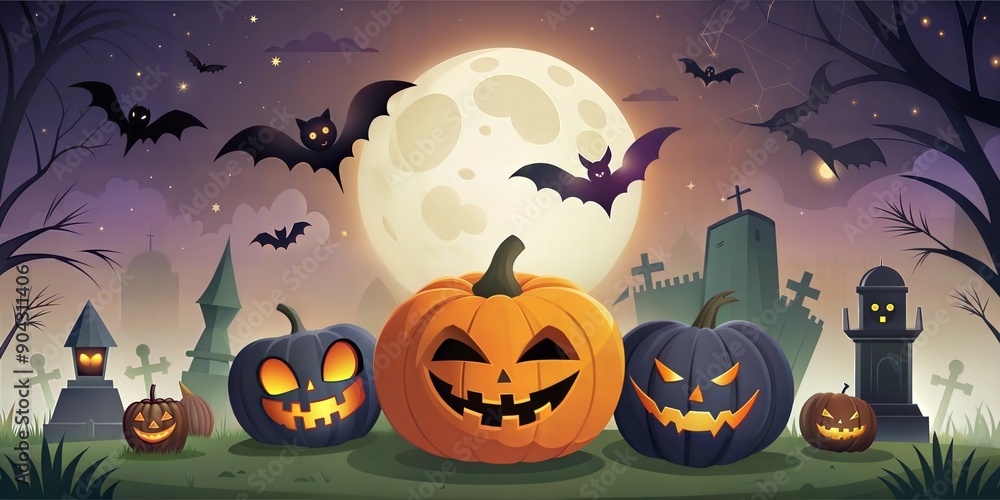 Halloween elements background Halloween elements background