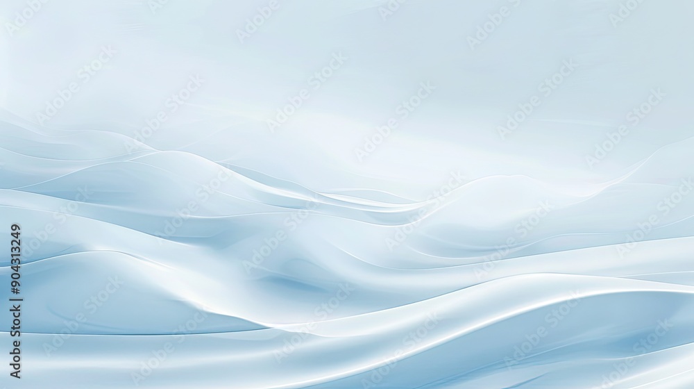 Obraz premium Light blue toned white background with a smooth gradient from top to bottom, great for refined and elegant design projects.