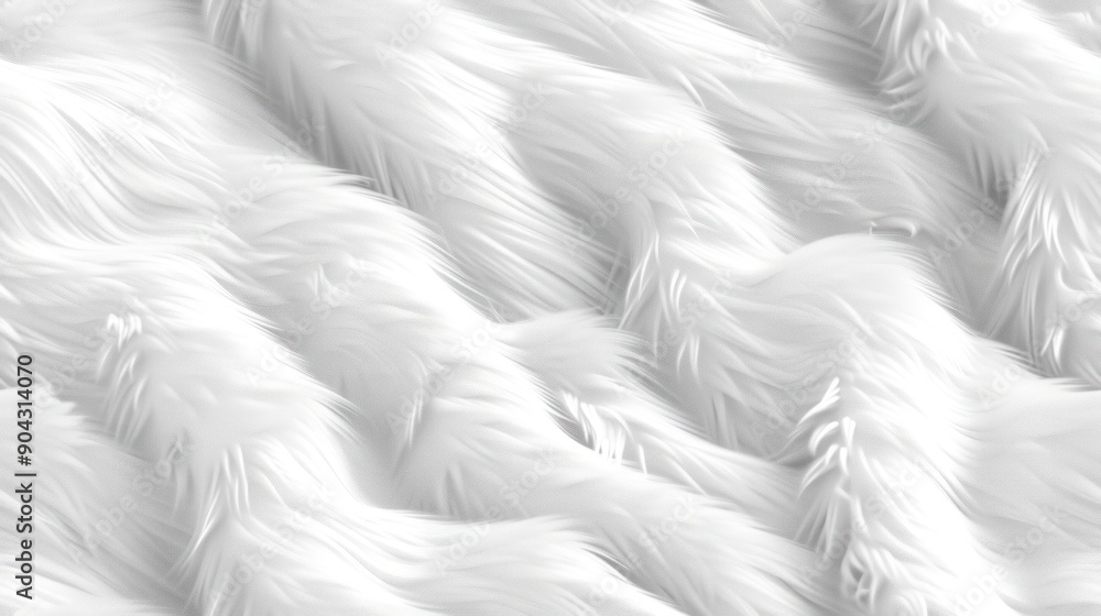 Obraz premium Abstract White Fur Texture Background.