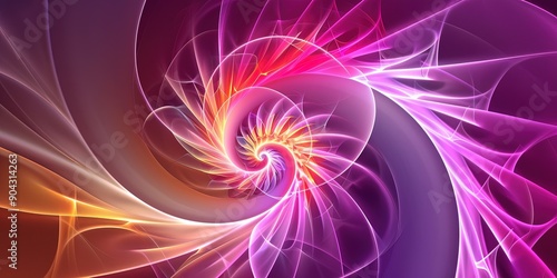 Spiral of vivid colors creating a dynamic and hypnotic effect showcasing the mesmerizing beauty 
