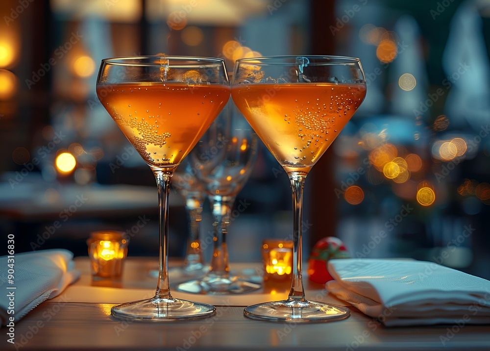 a group of glasses of liquid on a table.
a group of glasses of liquid on a table.