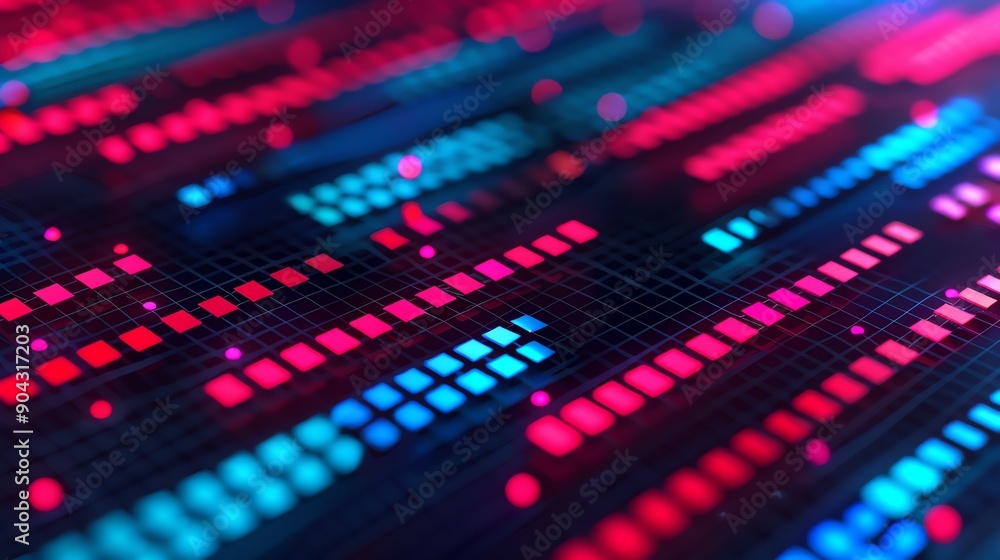 Price drop, holographic economic crisis, futuristic business struggle, neon digital design Price drop, holographic economic crisis, futuristic business struggle, neon digital design