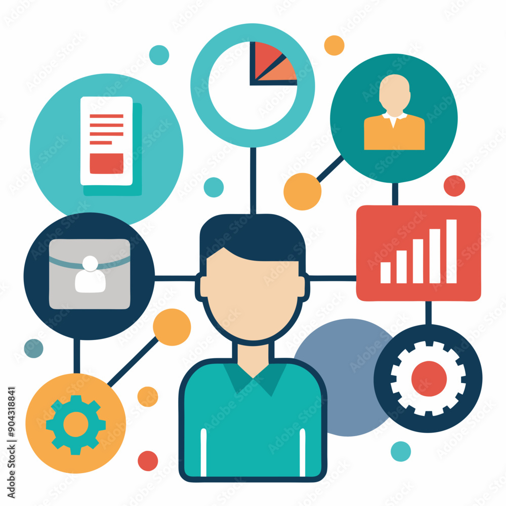 Modern Vector Infographics with Various Icons for Data Visualization Modern Vector Infographics with Various Icons for Data Visualization