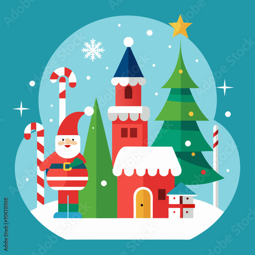 Vector Illustrated Holiday Concept for Professional Designs
