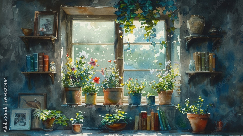 watercolor painting set by a window --ar 16:9 --stylize 750 Job ID: 66487563-4489-4ea6-835d-b156cabd9da9 watercolor painting set by a window --ar 16:9 --stylize 750 Job ID: 66487563-4489-4ea6-835d-b156cabd9da9