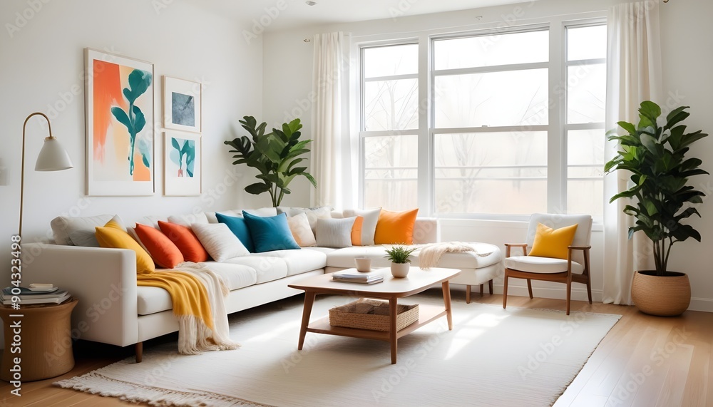 modern living room with table modern living room with table
