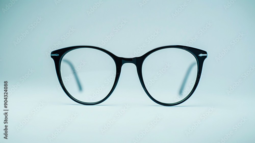 Glasses on light blue back ground Glasses on light blue back ground