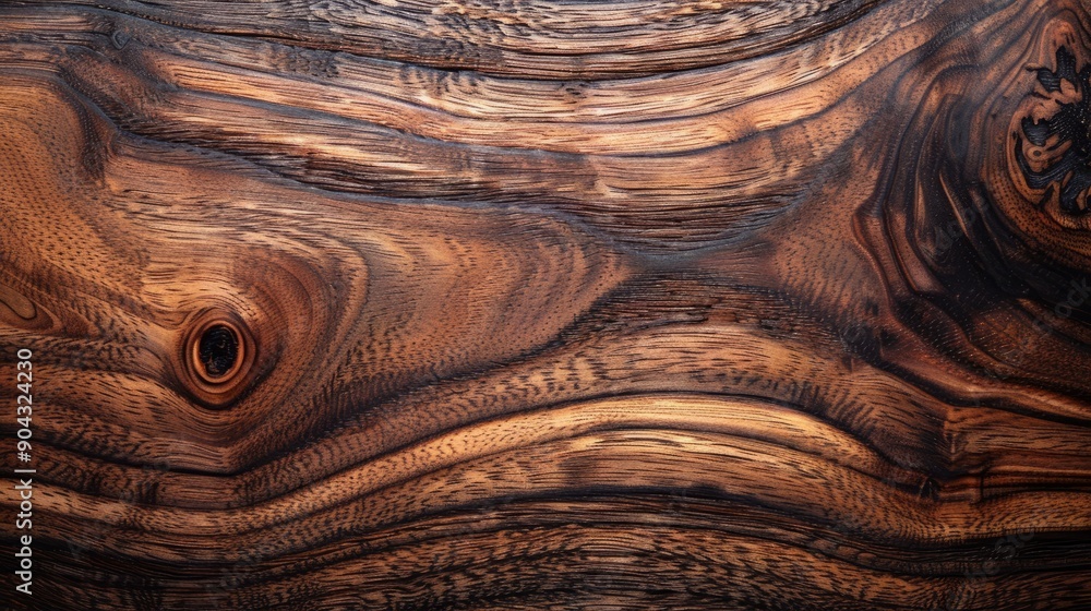 Close up of aged walnut wood texture with rich dark patterns Close up of aged walnut wood texture with rich dark patterns