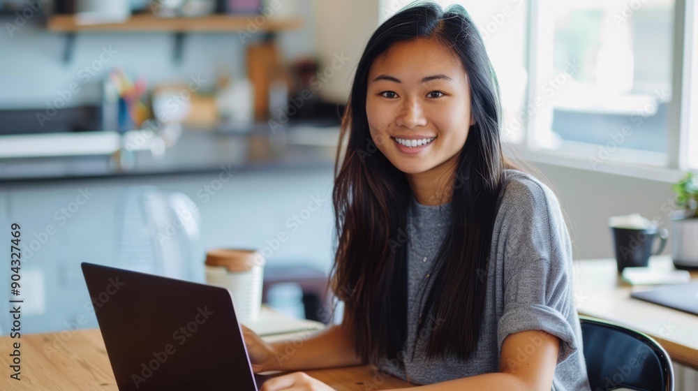 A woman with laptop A woman with laptop
