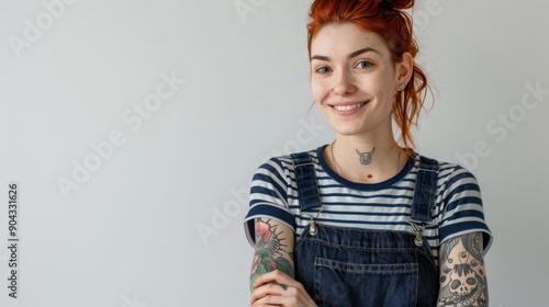 The Smiling Tattooed Woman photo