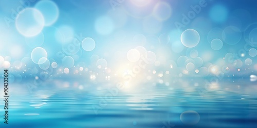 Abstract Blue Water Bokeh Background, bokeh, abstract, water, background