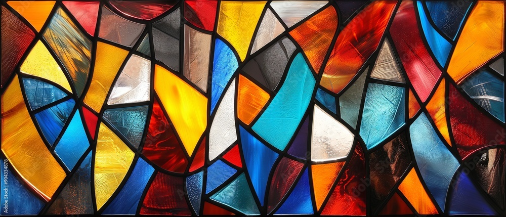 Rich Tones in Vibrant Stained Glass Art Rich Tones in Vibrant Stained Glass Art