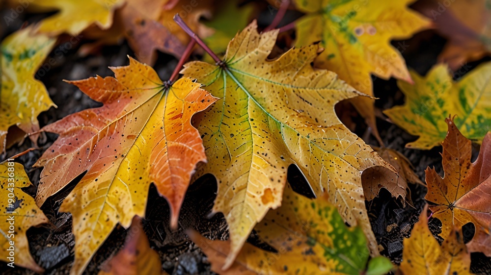 close up Autumn Leaves Falling From The Tree, suitable for an autumn theme background
close up Autumn Leaves Falling From The Tree, suitable for an autumn theme background