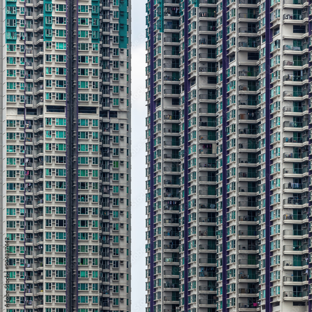High-density residential towers in Hong Kong High-density residential towers in Hong Kong