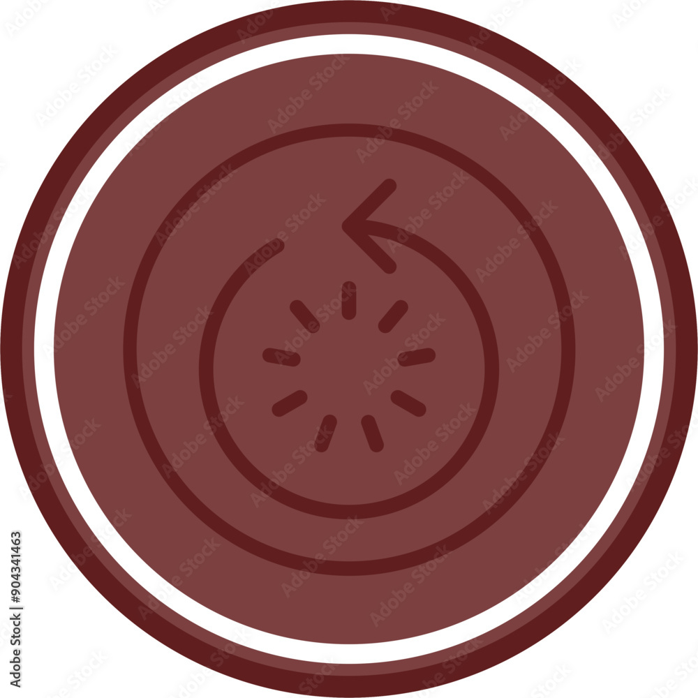 Restart Vector Line Double Circle Maroon Restart Vector Line Double Circle Maroon