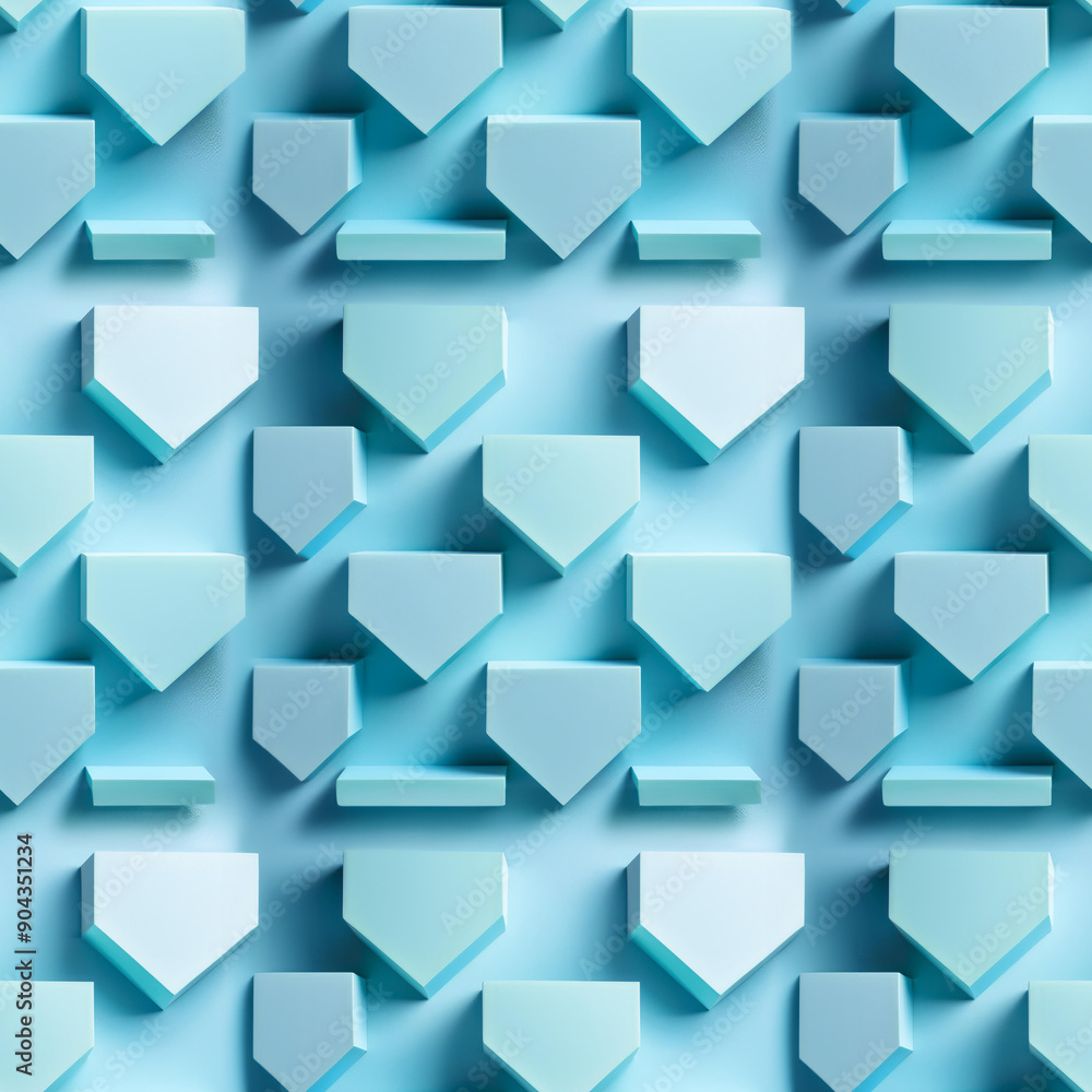 3d textured geometric shapes in soft blue tones arranged uniformly 3d textured geometric shapes in soft blue tones arranged uniformly