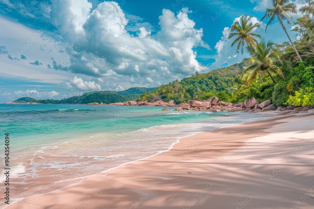 On Jamaica island, there is a beautiful beach with palm trees and turquoise water. On Jamaica island, there is a beautiful beach with palm trees and turquoise water.