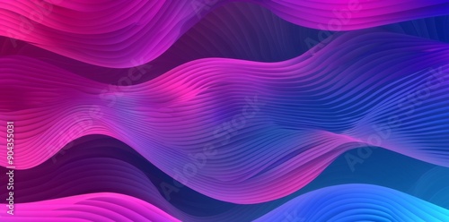 This modern soft curvy waves background illustration has teal blue, pale purple, and cornflower blue colors. It can be used as a wallpaper, background, or texture.