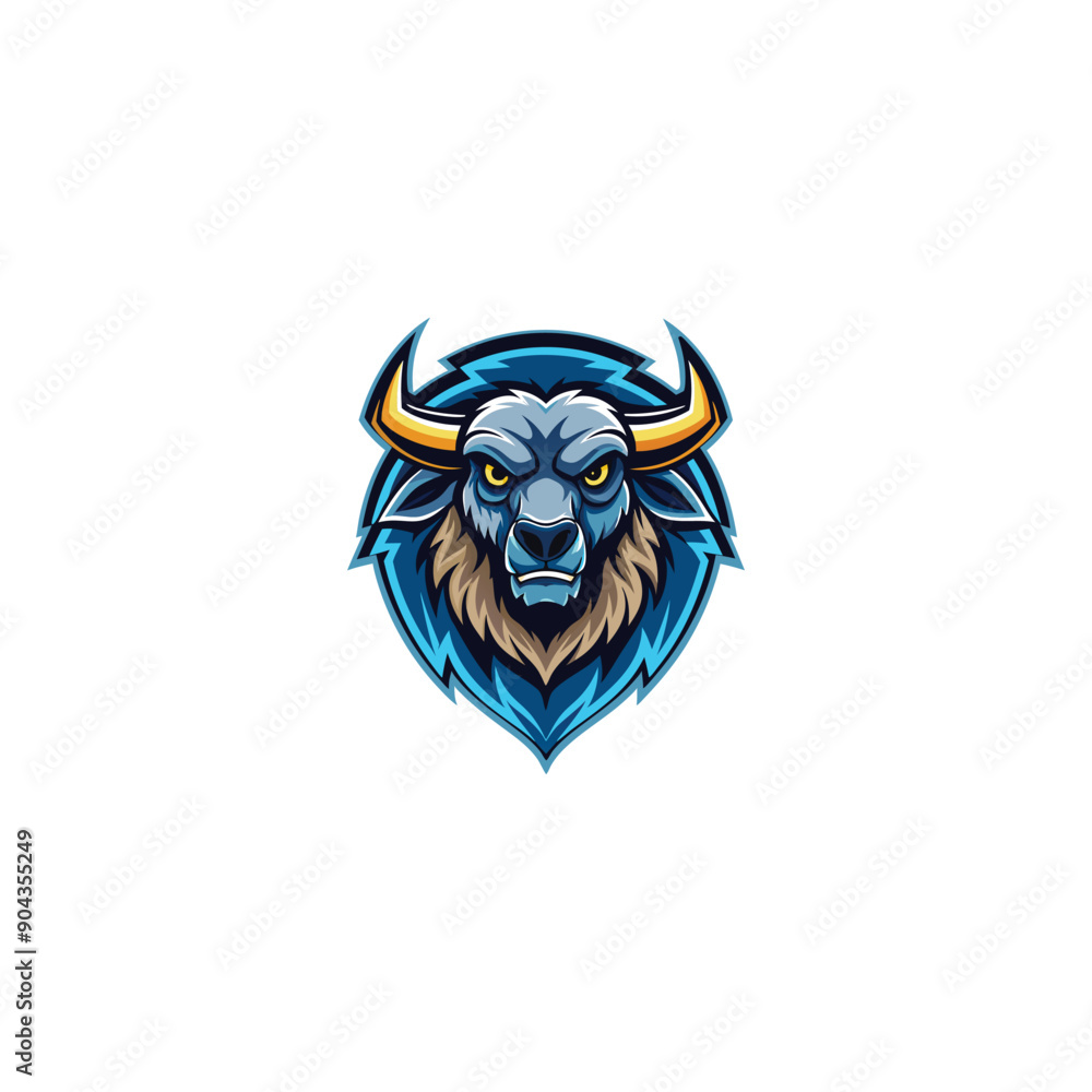Naklejka premium mascot bufello